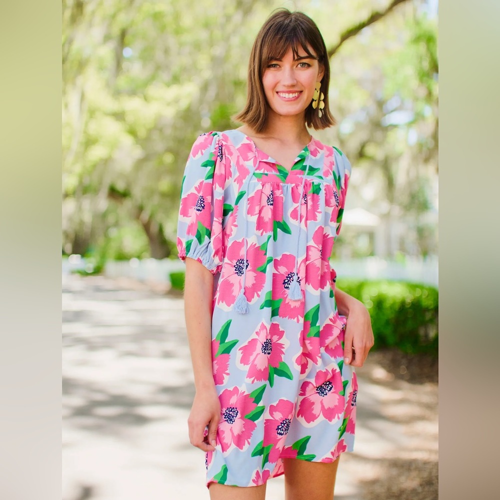Michelle McDowell PENNY SEA FLOWER Dress Small Tropical Romantic New $75 Beach